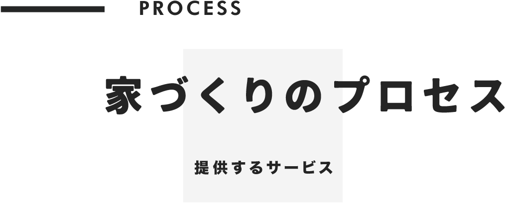 家づくりのプロセス